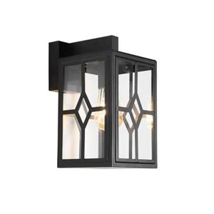 QAZQA Klassieke buiten wandlamp zwart IP44 - Dover