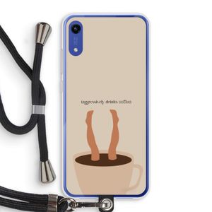 Aggressively drinks coffee: Honor Play 8A Transparant Hoesje met koord
