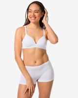HEMA Damesboxer naadloos micro wit (wit)