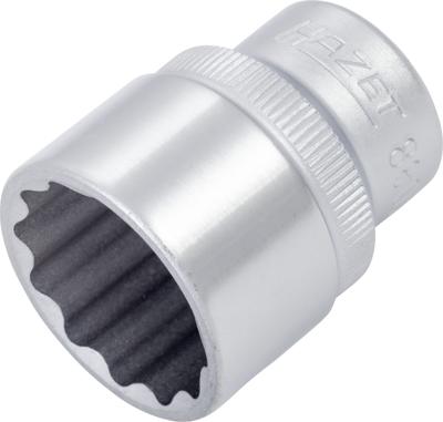 HAZET Dopsleutel 880Z-19 · 3/8 inch (10 mm) vierkant hol · Buitentwaalfkant tractieprofiel · SW 19 mm