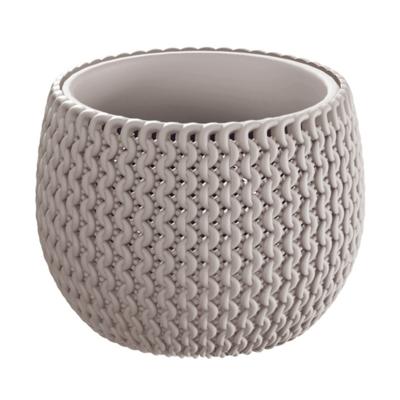 Prosperplast Bloempot Splofy - taupe - 1400 ml - D18 cm - kunststof - binnen/buiten