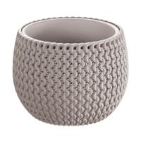 Prosperplast Bloempot Splofy - taupe - 1400 ml - D18 cm - kunststof - binnen/buiten