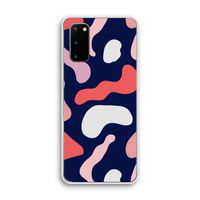 Memphis Shapes Pink: Samsung Galaxy S20 Transparant Hoesje