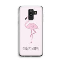 Pink positive: Samsung Galaxy J8 (2018) Transparant Hoesje