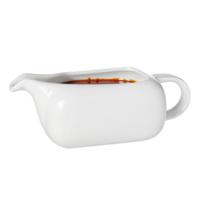 Cosy & trendy Saus schenk kannetje - porselein - wit - 250 ml - schenktuit/handvat - speelse vorm