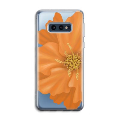 Orange Ellila flower: Samsung Galaxy S10e Transparant Hoesje
