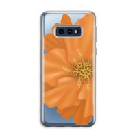 Orange Ellila flower: Samsung Galaxy S10e Transparant Hoesje