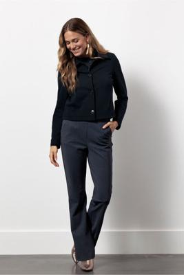 Flair bnd pinstripe trousers - antraciet/dark blue - 13387