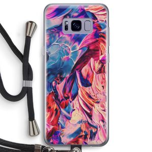 Pink Orchard: Samsung Galaxy S8 Transparant Hoesje met koord