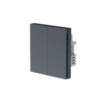 Aqara Smart Wall Switch H1 - geen neutrale draad - dubbele schakelaar - grijs