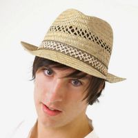 Trilby hoeden stro voor heren Trilby hoeden stro voor heren