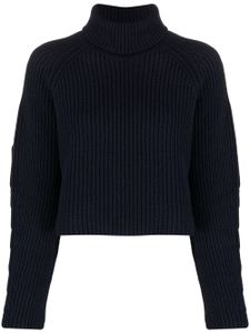 Société Anonyme pull nervuré à col roulé - Bleu