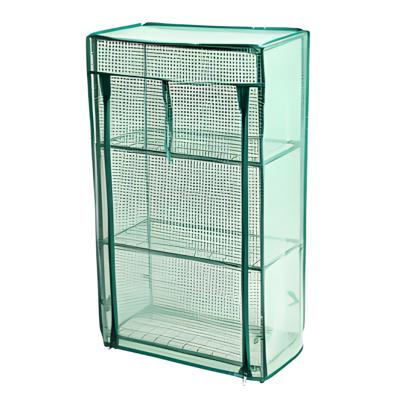 Pro Garden broeikas/kweekkas - 80 x 46 x 24 cm - groen/transparant - moestuin - 3 etages