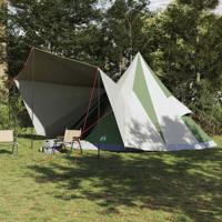 Familie Tipi Tent met dak Groen en beige 510 x 690 x 330 cm
