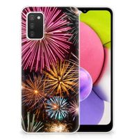 Samsung Galaxy A03S Silicone Back Cover Vuurwerk - thumbnail