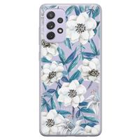 Samsung Galaxy A72 transparant hoesje - Touch of flowers
