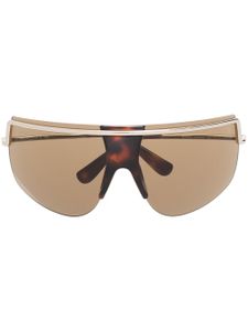 Max Mara Eyewear lunettes de soleil à monture oversize - Marron