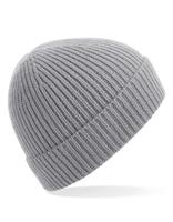 Beechfield CB380 Engineered Knit Ribbed Beanie - Light Grey - One Size