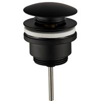 Wiesbaden Caral Clickwaste Afvoerplug 5/4" Mat Zwart - Luxe Ontwerp