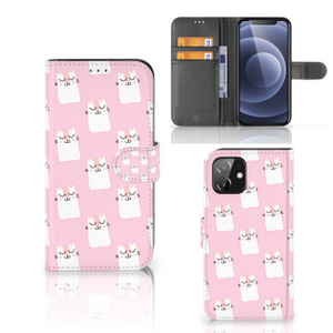 iPhone 12 | 12 Pro (6.1") Telefoonhoesje met Pasjes Sleeping Cats