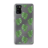 Monstera leaves: Samsung Galaxy A41 Transparant Hoesje