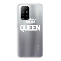 Queen zwart: Oppo A94 5G Transparant Hoesje