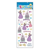Stickervel prinses en kasteel - thumbnail