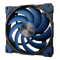 Akasa ALUCIA SC Computer behuizing, Processor Ventilator 12 cm Zwart, Blauw 1 stuk(s) - thumbnail