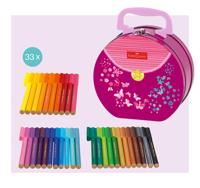 Faber Castell Viltstift Connector - handtas 33 stuks assorti