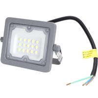 LED Bouwlamp 10W 6500K - Waterdicht IP65 - Kantelbaar - Mat Grijs Aluminium