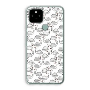 Zwanen: Google Pixel 5 Transparant Hoesje