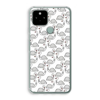 Zwanen: Google Pixel 5 Transparant Hoesje