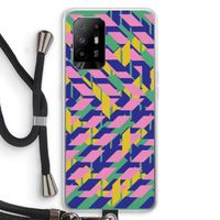 Skew Blush 1: Oppo A94 5G Transparant Hoesje met koord
