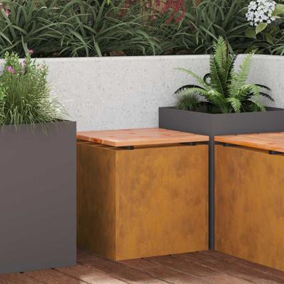 Tuinbank Roestig 40 x 40 x 43 cm Cortenstaal
