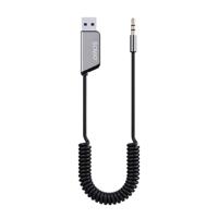 Savio TR-16 Zender AUX-adapter met handsfree functie, Bluetooth 5.3, Google Assistant/Siri