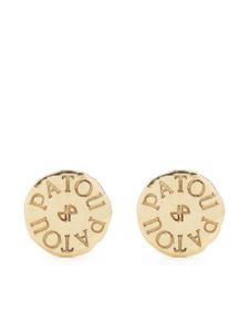 Patou boucles d'oreilles à logo gravé