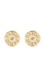 Patou boucles d'oreilles à logo gravé