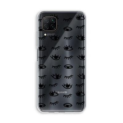 Eye pattern #2: Huawei P40 Lite Transparant Hoesje