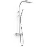 Regendouche set Tres Slim | Opbouw | Mengkraan | 2-weg | Vierkant | Chroom