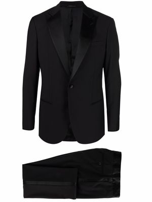 Giorgio Armani costume deux pièces en soie - Noir