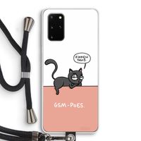 GSM poes: Samsung Galaxy S20 Plus Transparant Hoesje met koord