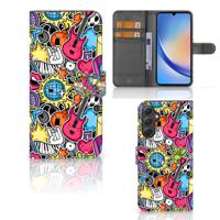 Samsung Galaxy A24 4G | Wallet Case | met Pasjes | Punk Rock