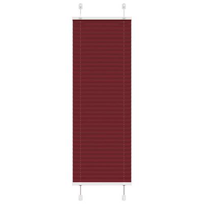 Pliss rolgordijn 40x100 cm stofbreedte 39,4 cm bordeauxrood