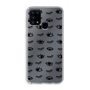 Eye pattern #2: Samsung Galaxy M31 Transparant Hoesje
