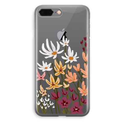 Painted wildflowers: iPhone 8 Plus Transparant Hoesje