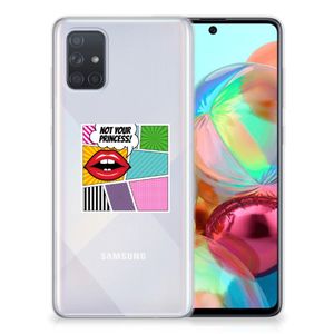 Samsung Galaxy A71 Silicone Back Cover Popart Princess