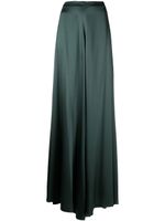 VOZ pantalon palazzo en soie - Vert - thumbnail