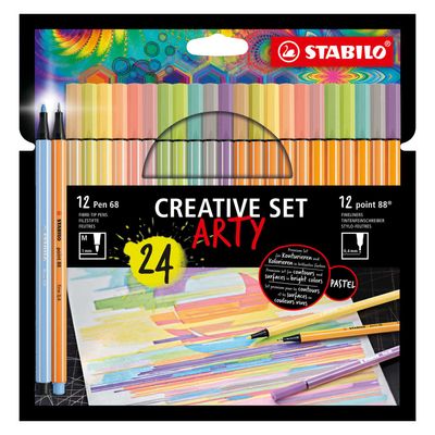 Stabilo set arty viltstiften 68 88 24 stuks