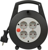 Kabelhaspel brennenstuhl 4vdig 5m zwart/grijs | 5 stuks