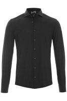 Pure Functional Slim Fit Jersey shirt antraciet, Effen - thumbnail